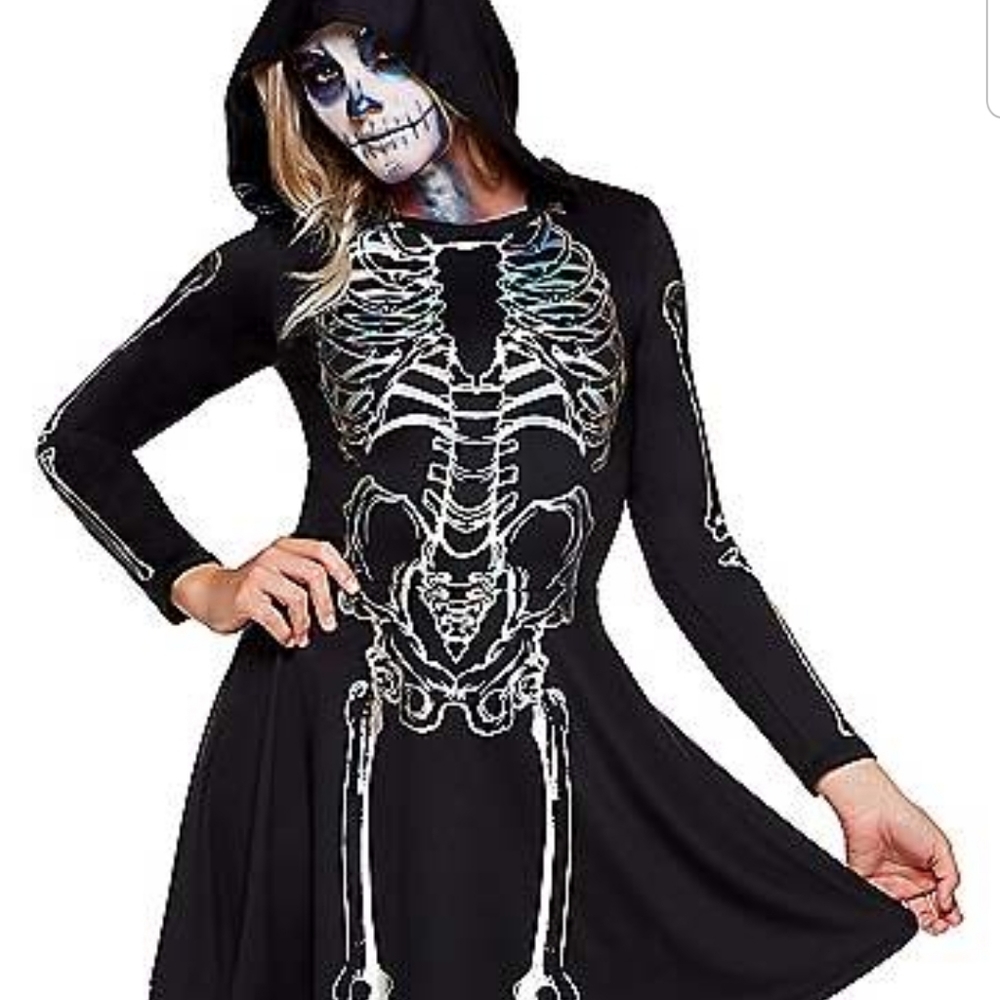 Black Skeleton Costume Dress